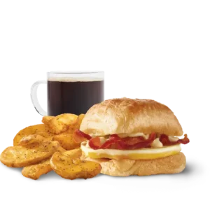 Bacon, Egg & Swiss Croissant Combo