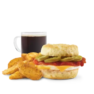 Jalapeño Bacon, Egg, and Cheese Biscuit Combo