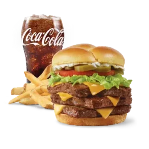 Jalapeño Ranch Cheeseburger, Triple Combo