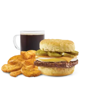 Jalapeño Sausage, Egg, and Cheese Biscuit Combo