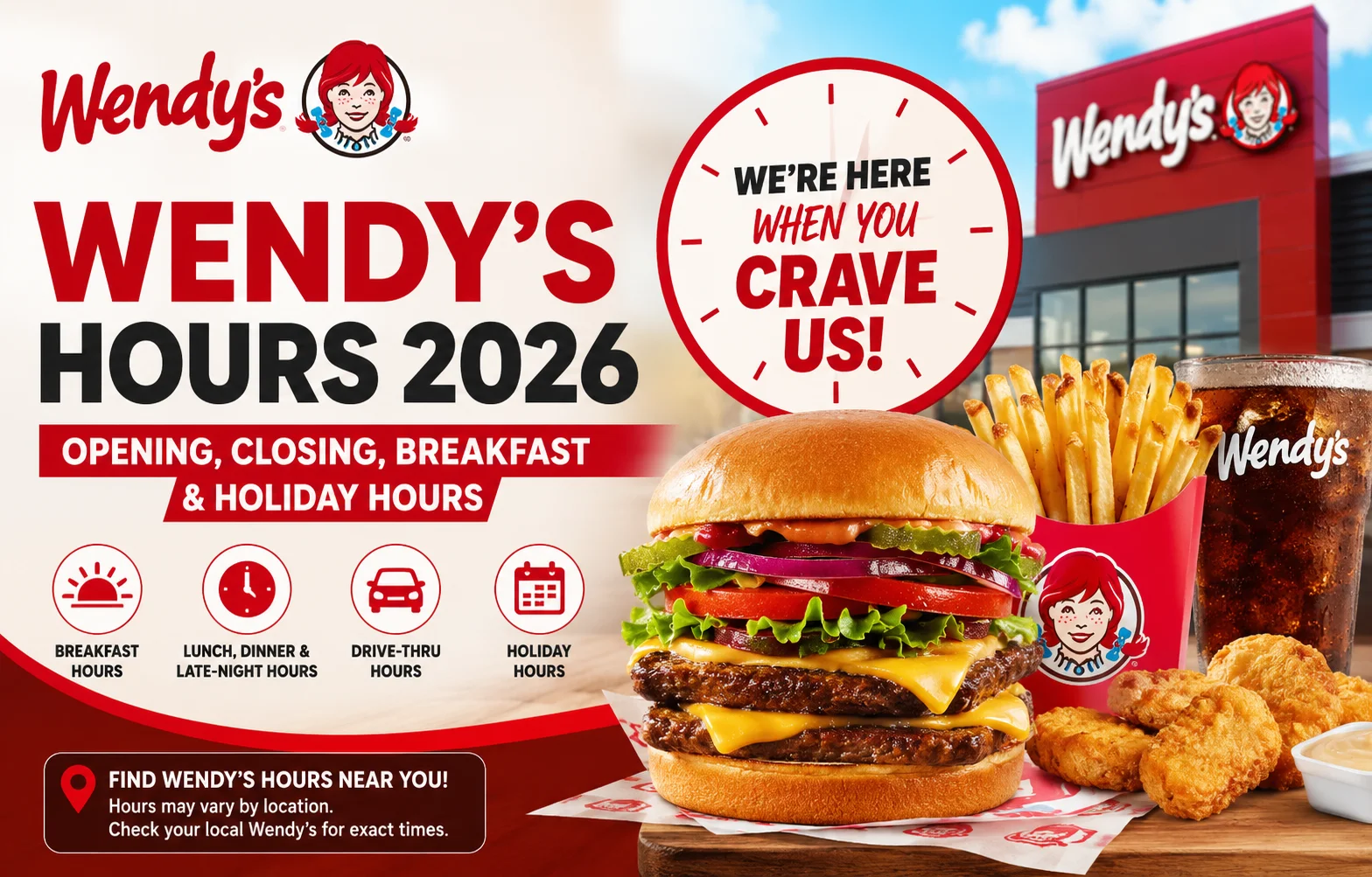 Wendy's hours 2026