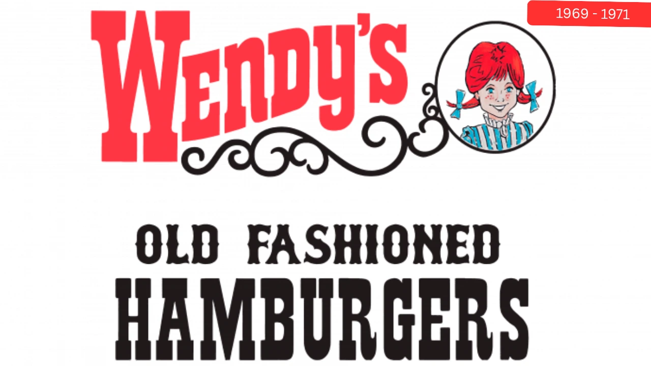 wendy's logo 1969 to 1971