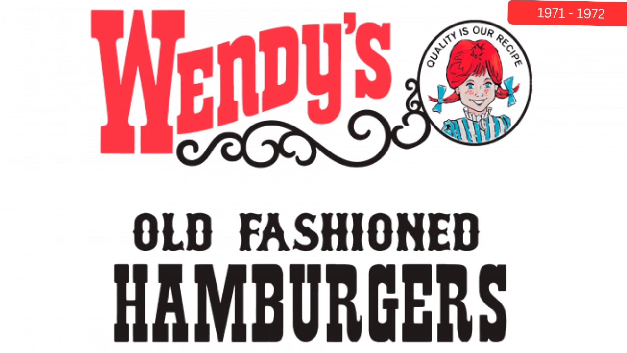 wendy's logo 1971 to 1972